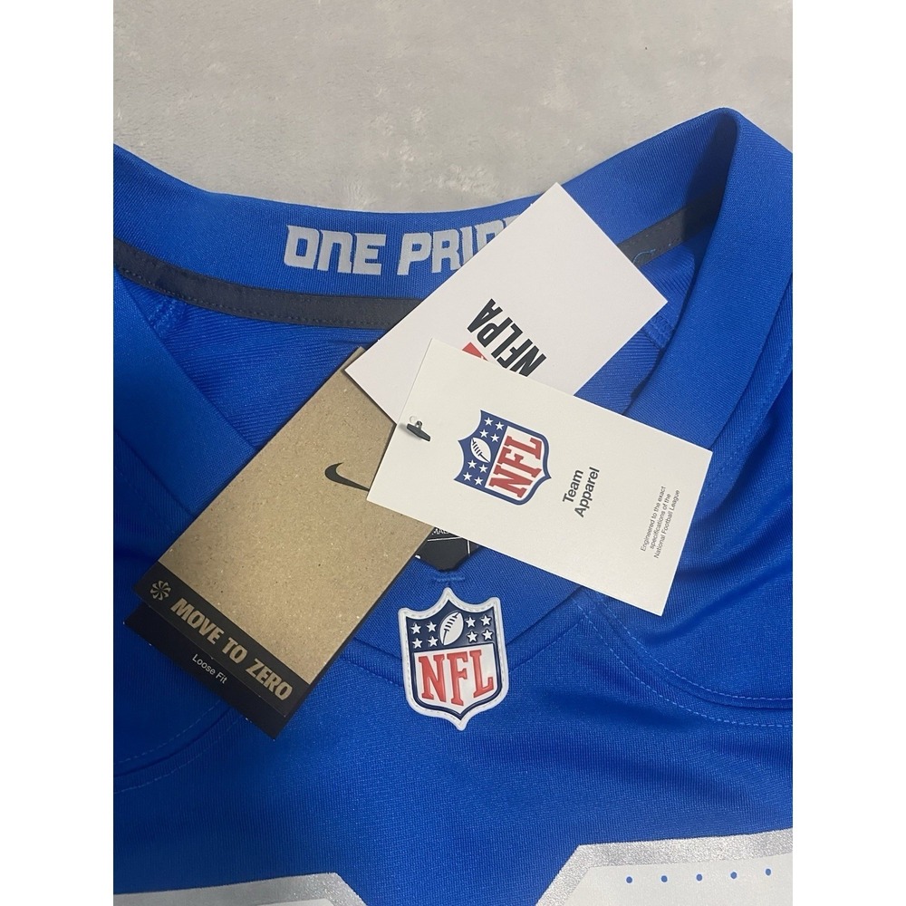 Nike NFL Detroit Lions Jahmyr Gibbs 26 Jersey Mens 3XL Blue Silver One Pride NEW - Picture 3 of 7